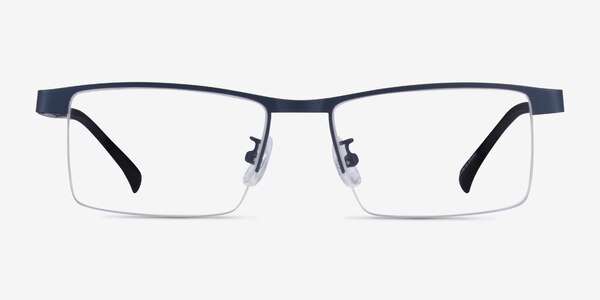 Zac Blue Metal Eyeglass Frames