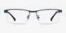 Zac Bleu MétalMontures de lunettes de vue d'EyeBuyDirect, Vue de Face