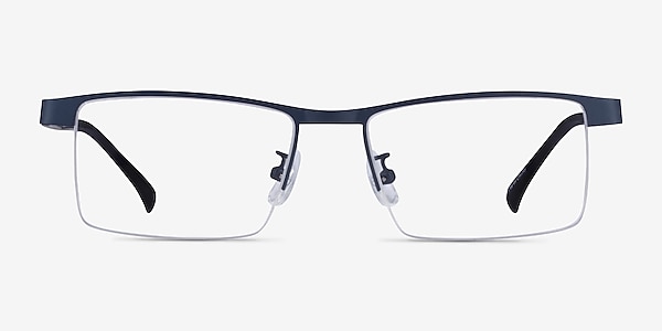 Zac Blue Metal Eyeglass Frames