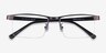 Zac Gunmetal MetalEyeglass Frames from EyeBuyDirect, Closed View