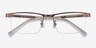 Zac Coffee Gold MetalEyeglass Frames from EyeBuyDirect, Closed View