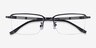 Nine Black MetalEyeglass Frames from EyeBuyDirect, Closed View