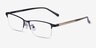Cadel Black Gold MetalEyeglass Frames from EyeBuyDirect, Angle View