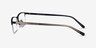 Cadel Black Gold MetalEyeglass Frames from EyeBuyDirect, Side View