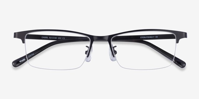 Cadel Black Gold MetalEyeglass Frames from EyeBuyDirect, Closed View