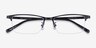 Cadel Black Gold MetalEyeglass Frames from EyeBuyDirect, Closed View