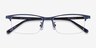 Cadel Navy MetalEyeglass Frames from EyeBuyDirect, Closed View