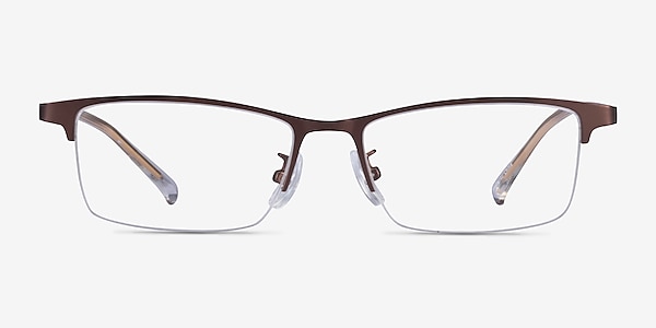 Cadel Brown Gold Métal Montures de lunettes de vue