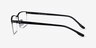Thesis Gunmetal Black MetalEyeglass Frames from EyeBuyDirect, Side View