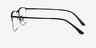 Shawn Matte Black MetalEyeglass Frames from EyeBuyDirect, Side View