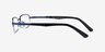 Cleo Matte Blue MetalEyeglass Frames from EyeBuyDirect, Side View