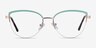Anacostia Green Gold MetalEyeglass Frames from EyeBuyDirect, Front View