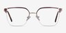 Piccadilly Gold Burgundy AcetateEyeglass Frames from EyeBuyDirect, Front View
