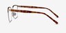 Piccadilly Gold Burgundy AcetateEyeglass Frames from EyeBuyDirect, Side View