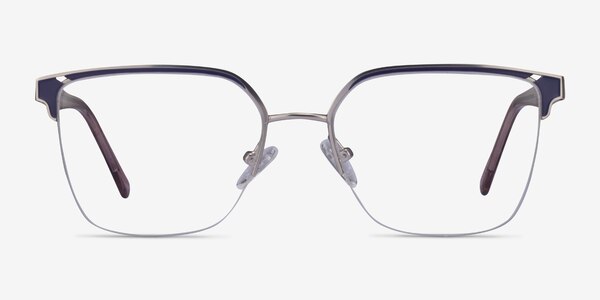 Piccadilly Silver Dark Blue Acétate Montures de lunettes de vue