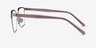 Piccadilly Silver Dark Blue AcetateEyeglass Frames from EyeBuyDirect, Side View