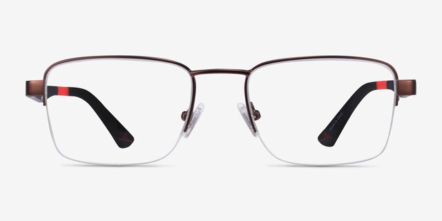 Primus Bronze MetalEyeglass Frames from EyeBuyDirect, Front View