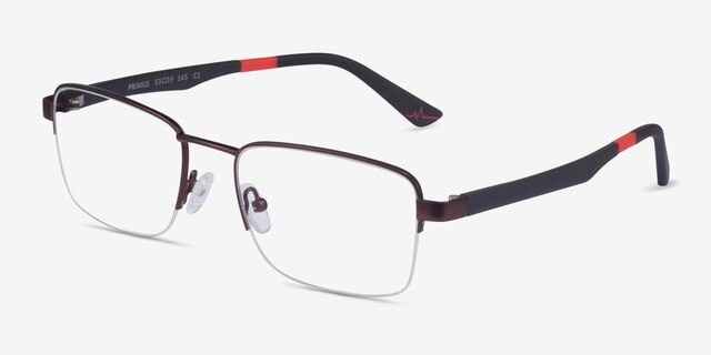 Primus Bronze MetalEyeglass Frames from EyeBuyDirect, Angle View