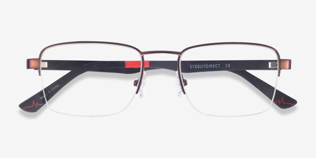 Primus Bronze MetalEyeglass Frames from EyeBuyDirect, Closed View