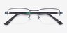 Primus Navy MetalEyeglass Frames from EyeBuyDirect, Closed View