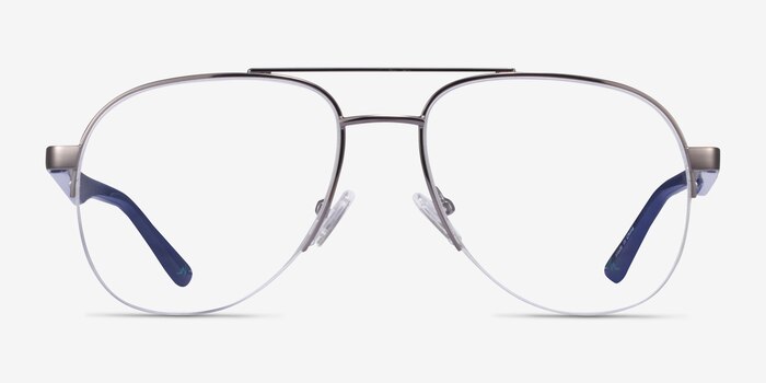 Hydroflux Gunmetal Metal Eyeglass Frames from EyeBuyDirect