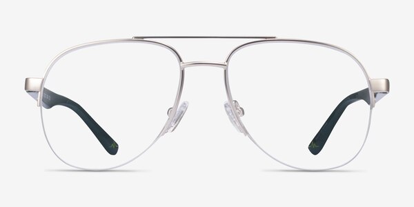 Hydroflux Silver Metal Eyeglass Frames