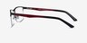 Kinetic Matte Black MetalEyeglass Frames from EyeBuyDirect, Side View