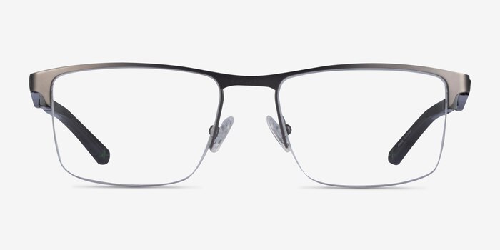 Kinetic Matte Gunmetal Metal Eyeglass Frames from EyeBuyDirect