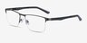Kinetic Matte Gunmetal MetalEyeglass Frames from EyeBuyDirect, Angle View
