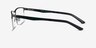 Kinetic Matte Gunmetal MetalEyeglass Frames from EyeBuyDirect, Side View