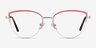 Anacostia Pink Gold MetalEyeglass Frames from EyeBuyDirect, Front View