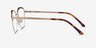 Anacostia Pink Gold MetalEyeglass Frames from EyeBuyDirect, Side View
