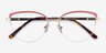 Anacostia Pink Gold MetalEyeglass Frames from EyeBuyDirect, Closed View