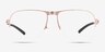 Schematic Gold MetalEyeglass Frames from EyeBuyDirect, Front View