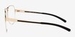 Schematic Gold MetalEyeglass Frames from EyeBuyDirect, Side View