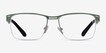 Taxi Green Silver Black MetalEyeglass Frames from EyeBuyDirect, Front View