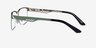Taxi Green Silver Black MetalEyeglass Frames from EyeBuyDirect, Side View