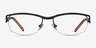 Tech Black Yellow MetalEyeglass Frames from EyeBuyDirect, Front View