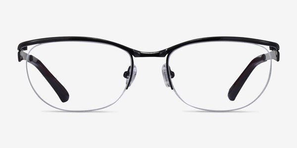 Commerce Black Red Métal Montures de lunettes de vue