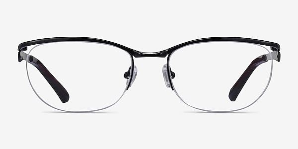 Commerce Black Red Metal Eyeglass Frames