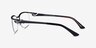 Commerce Black Red MetalEyeglass Frames from EyeBuyDirect, Side View