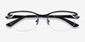 Commerce Black Red MetalEyeglass Frames from EyeBuyDirect, Closed View