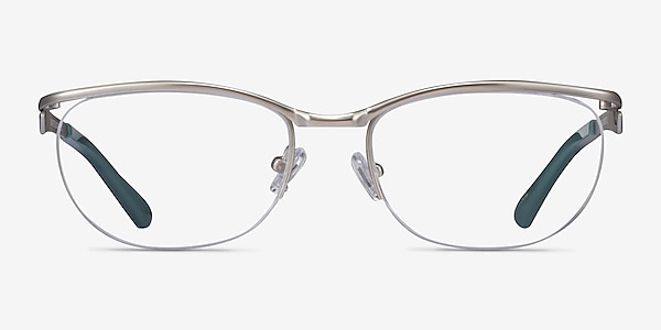 Commerce Silver Gray Metal Eyeglass Frames