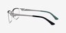 Commerce Silver Gray MetalEyeglass Frames from EyeBuyDirect, Side View