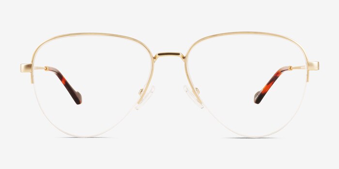 Andie Gold Metal Eyeglass Frames from EyeBuyDirect