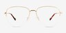 Andie Gold MetalEyeglass Frames from EyeBuyDirect, Front View