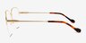 Andie Gold MetalEyeglass Frames from EyeBuyDirect, Side View