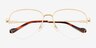 Andie Gold MetalEyeglass Frames from EyeBuyDirect, Closed View