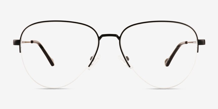 Andie Black Metal Eyeglass Frames from EyeBuyDirect
