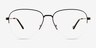 Andie Black MetalEyeglass Frames from EyeBuyDirect, Front View